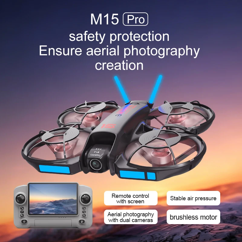 2026년형 신제품 M15 FPV 드론: 화면, 브러시 - Drone Battery Case 리뷰 및 가격
