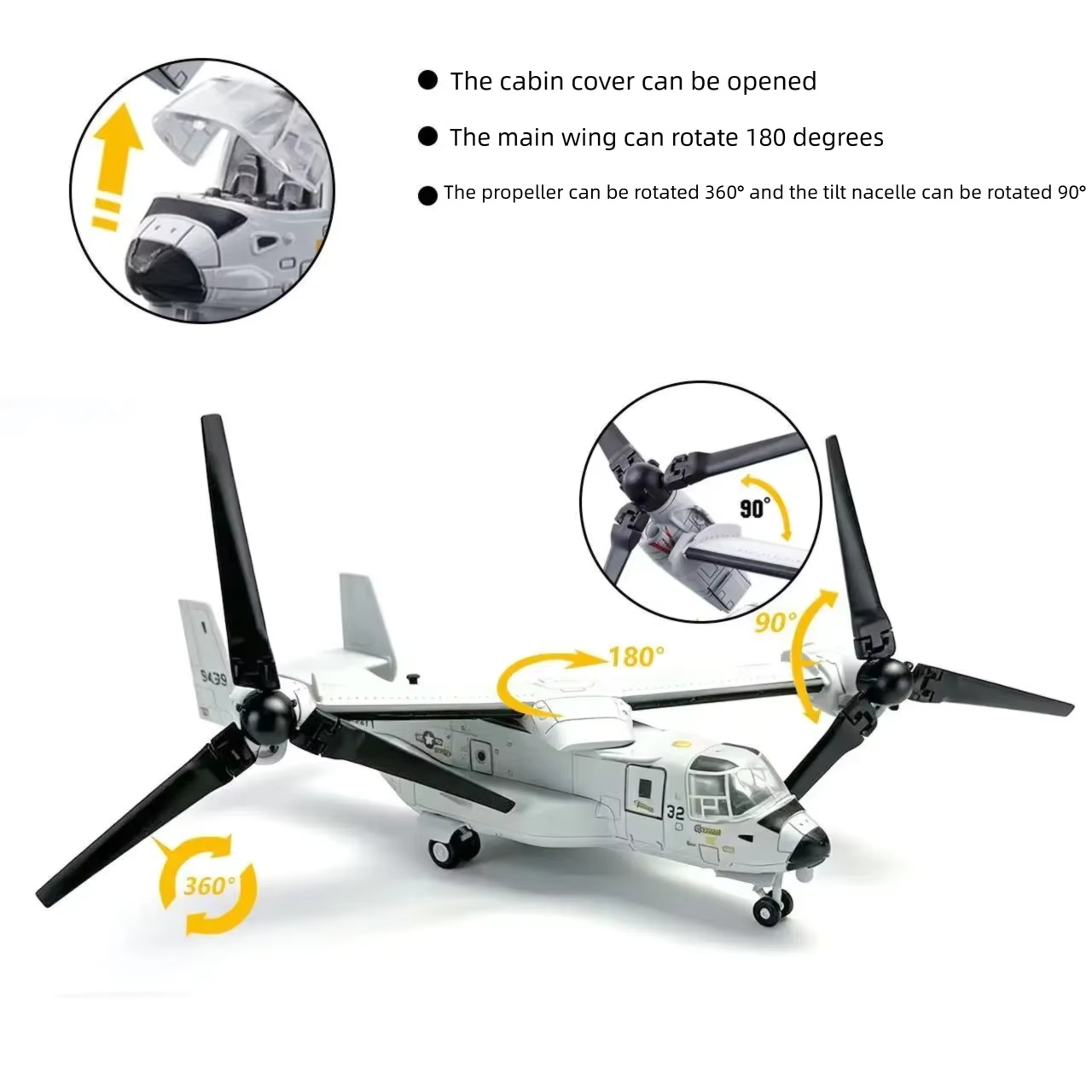 1/72 스케일 ABS 플라스틱 V-22 오스프리 틸트 - Jjrc Drone X12 리뷰 및 가격